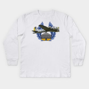 B-17 Flying Fortress Kids Long Sleeve T-Shirt